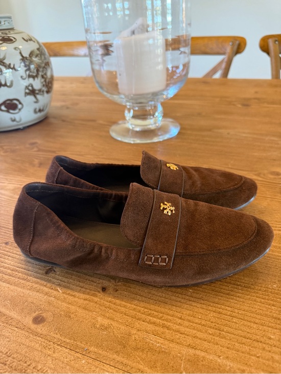 Tory Burch Shoes - Tory Burch Dark Cocoa Brown Suede Loafer - Size 9